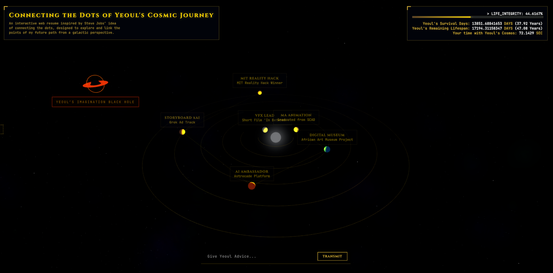 Interactive 3D Web Resume